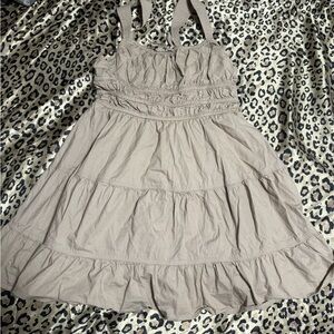 Aritzia Sundays Best MARTINE Mini Dress - Fluent Taupe - Large